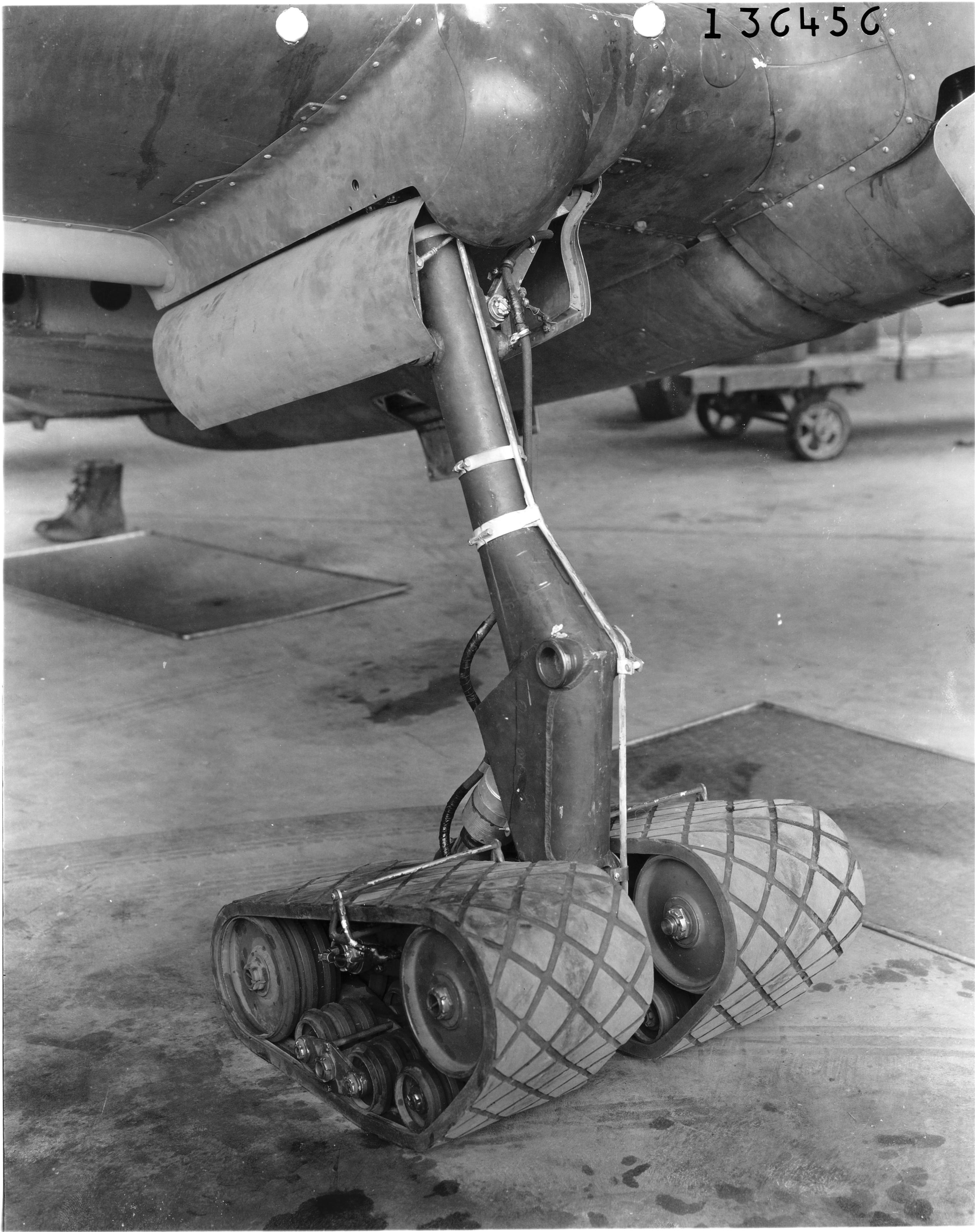 Curtiss P-40 with Track Landing Gear